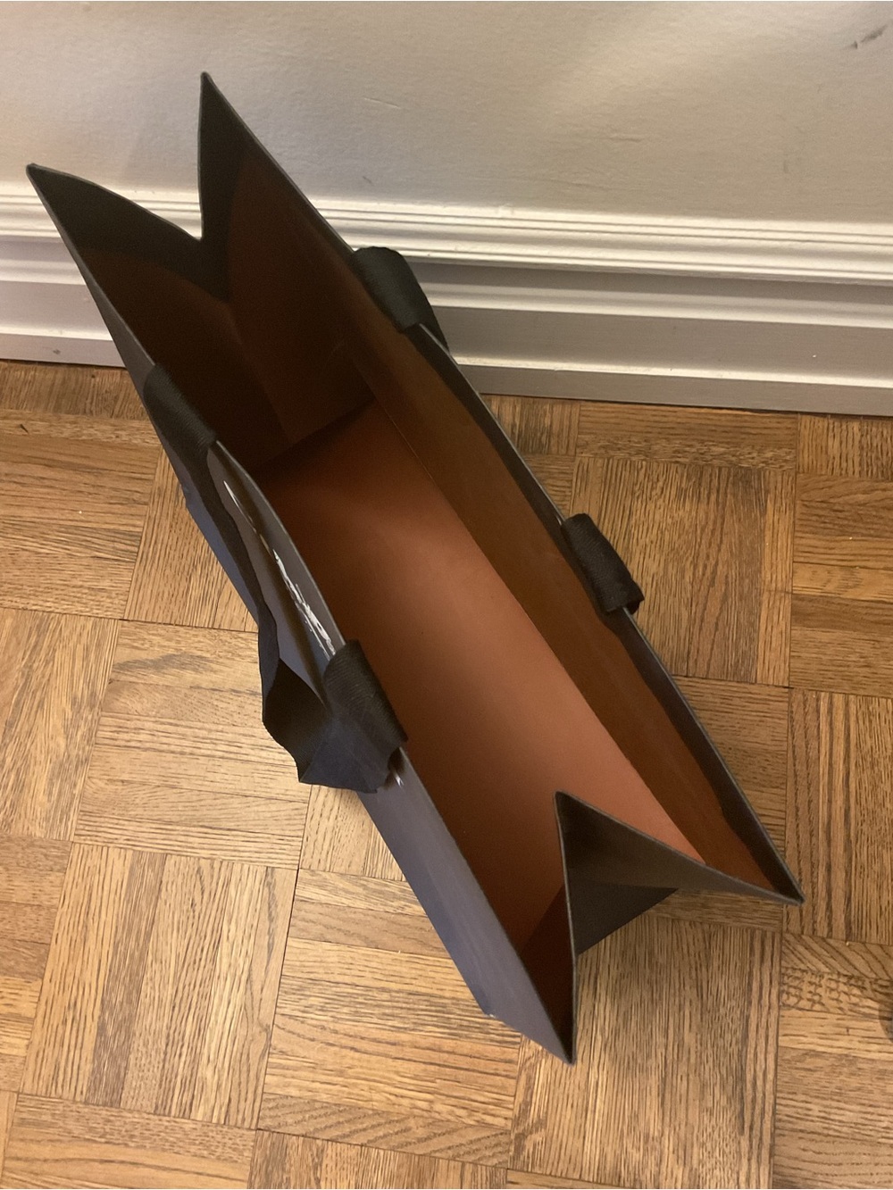 Coach Black Paper Shopping Tote with Logo - Picture 9 of 10